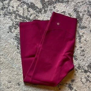 Lululemon magenta smoke glow up super High-Rise Leggings